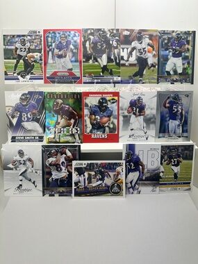 Ray Lewis Ravens lot of 15 w/ Suggs, Flacco, Sharpe & more stars